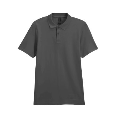 Футболка поло SOFTSTYLE ADULT DOUBLE PIQUE, ГРАФИТОВЫЙ 2XL