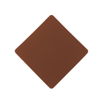 ПАТЧ РОМБ soft-touch (коричневый) 7,6 х 7,6 см