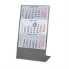 Календарь настольный на 2 года; серебристый; размер 23*10,5 см,сталь,