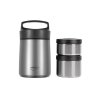 Термос с двумя контейнерами из нерж. стали тм THERMOcafe TCLB-1480SY (SS) 1,48L