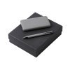 Подарочный набор c ручкой и повербанком 10000 mAh, серый