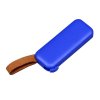 USB-флешка промо на 32 Гб прямоугольной формы, выдвижной механизм, синий
