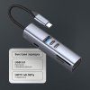 USB-хаб 7 в 1 USB-C - USB-A3.0 + 2хUSB-C + USB-C PD100Вт + HDMI + SD + microSD, серый, Deppa