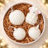 Подарочный набор свечей Елочная коллекция, 3 шара и овечка