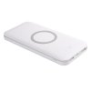 Универсальный аккумулятор с функцией беспроводной зарядки SATURN,белый с серым,15х7,3х1,2см