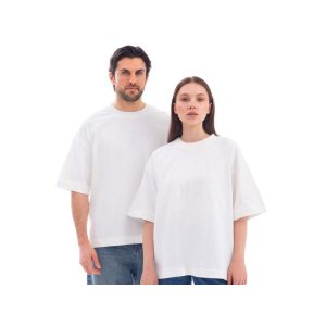 Футболка оверсайз Beta.01 унисекс, молочный Футболка оверсайз Beta.01 унисекс, молочный