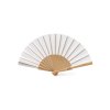 Деревянный веер MILOS, натуральный/белый