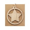 Деревянная подвеска «Natall» в форме звезды