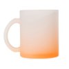 Стеклянная матовая кружка Омбре с градиентом для сублимации, оранжевый