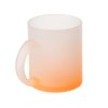 Стеклянная матовая кружка Омбре с градиентом для сублимации, оранжевый