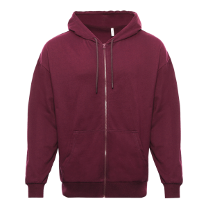 Толстовка STAN Oversize Zip с капюшоном футер без начёса 240, 99, Бордовый