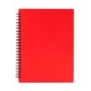 Блокнот на пружине VALLE, красный