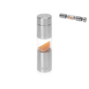 Бутылка для воды FLAVOUR U SEE, 460 мл, серебристый Бутылка для воды FLAVOUR U SEE, 460 мл, серебристый