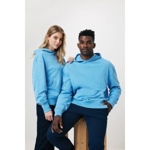 Худи Iqoniq Yoho из переработанного хлопка, свободный крой, унисекс, 340 г/м²