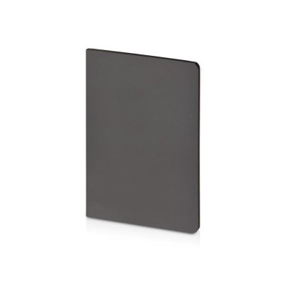 Бизнес-тетрадь А5 Pragmatic Contrast, 40 листов в клетку, серый с черным срезом