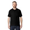 Футболка поло PREMIUM COTTON ADULT DOUBLE PIQUE, ЧЕРНЫЙ S
