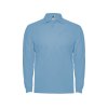 Рубашка поло Estrella мужская с длинным рукавом, небесно-голубой