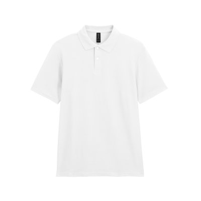 Футболка поло SOFTSTYLE ADULT DOUBLE PIQUE, БЕЛЫЙ L