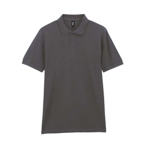 Футболка поло PREMIUM COTTON ADULT DOUBLE PIQUE, ГРАФИТОВЫЙ S