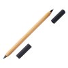 Вечный карандаш и ручка из бамбука Black bamboo, натуральный и черный