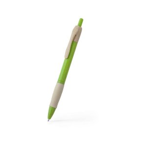 Ручка шариковая HANA из пшеничного волокна, бежевый/зеленое яблоко Ручка шариковая HANA из пшеничного волокна, бежевый/зеленое яблоко