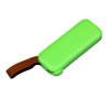 USB-флешка промо на 32 Гб прямоугольной формы, выдвижной механизм, зеленый