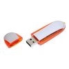 USB 2.0- флешка промо на 32 Гб овальной формы, оранжевый