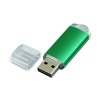 USB 2.0- флешка на 32 Гб с прозрачным колпачком, зеленый