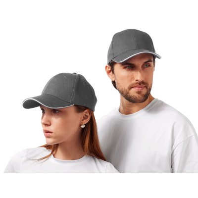 Бейсболка Cancun, темно-серый/белый