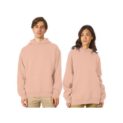 Толстовка с капюшоном оверсайз Berlin унисекс, лосось