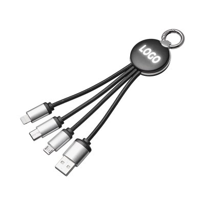 Кабель 3-в-1 с подсветкой лого Ion mini