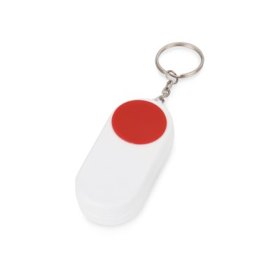 Брелок-футляр для таблеток Pill, белый/красный