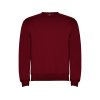 Свитшот с начесом Clasica унисекс, гранатовый