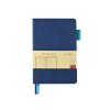 Блокнот А5 Boston, синий с голубым срезом