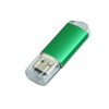 USB 2.0- флешка на 32 Гб с прозрачным колпачком, зеленый