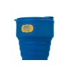Силиконовый складной стакан GoCup, синий индиго, тампопечать