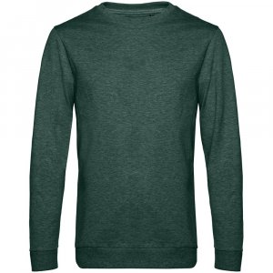 Свитшот унисекс Set In, темно-зеленый меланж