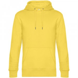 Толстовка с капюшоном унисекс King, желтая