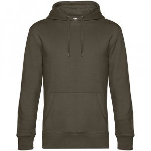 Толстовка с капюшоном унисекс King, хаки