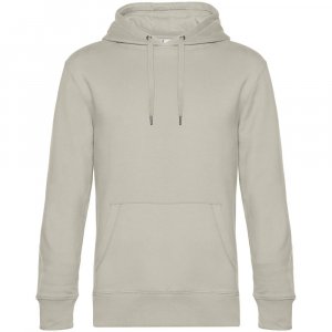 Толстовка с капюшоном унисекс King, дымчато-серая