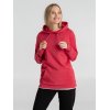 Толстовка с капюшоном унисекс Hoodie, красный меланж