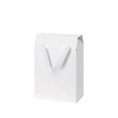 Подарочная коробка-пакет универсальная малая, белая