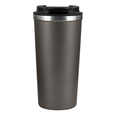 Термокружка вакуумная Palermo, серая, гладкая поверхность