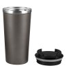 Термокружка вакуумная Palermo, серая, гладкая поверхность