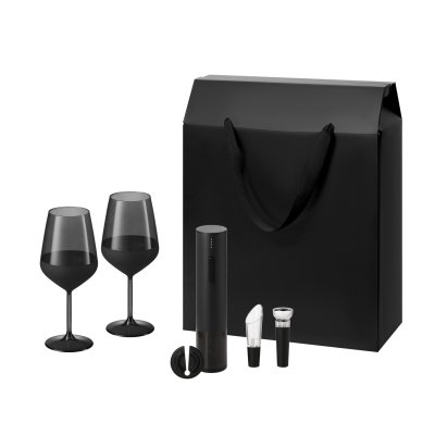 Подарочный набор Black Edition, Sacramento (2 бокала + набор для вина)