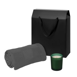 Подарочный набор Enigma. Cella, зеленый (свеча, плед) Подарочный набор Enigma. Cella, зеленый (свеча, плед)