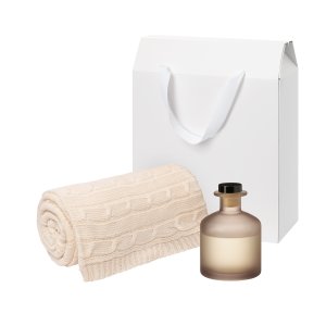 Подарочный набор Mizu, Fado, бежевый (диффузор, плед) Подарочный набор Mizu, Fado, бежевый (диффузор, плед)