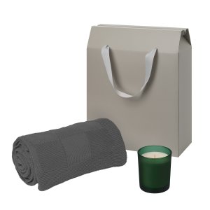 Подарочный набор Enigma. Cella, зеленый (свеча, плед) Подарочный набор Enigma. Cella, зеленый (свеча, плед)