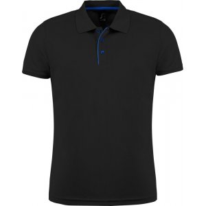 Рубашка поло мужская Performer Men 180 черная Рубашка поло мужская Performer Men 180 черная