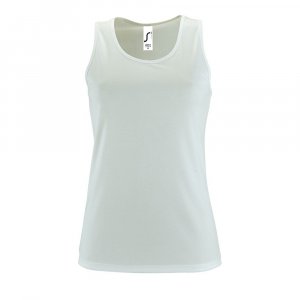 Майка женская Sporty TT Women, белая Майка женская Sporty TT Women, белая